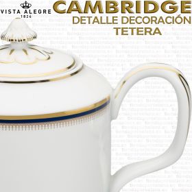 Tetera Cambridge Vista Alegre detalle decoración