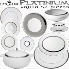 Vista Alegre Platinium Vajilla 57 piezas