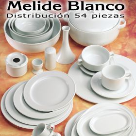 Vajilla 54 piezas Pontesa / Santa Clara Melide Blanco