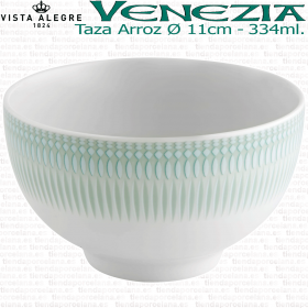 Taza de Arroz Porcelana VENECIA verde Vista Alegre