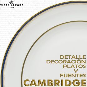 Cambridge Vista Alegre Platos, Fuentes y Bandejas detalle decoración