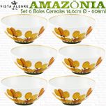 6 Boles Cereales 14,6cm Ø - 608ml Vista Alegre AMAZONIA