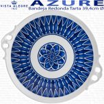 Bandeja Redonda de Tarta con Asas 39cm Ø Vista Alegre AZURE