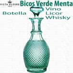 Botella Bicos picos de Vista Alegre Atlantis, para Agua, Vino, Licor o Whisky