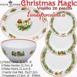 Christmas Magic Vajilla Navidad 6 servicios Vista Alegre