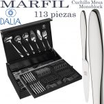 Cubertería Dalia 114 piezas modelo Marfil ref 9300 acero 18/10 grosor 3 mm