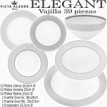 ELEGANT Vista Alegre Vajilla 39 piezas