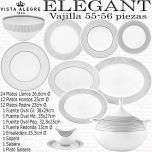Vista Alegre ELEGANT Vajilla completa 55-56 piezas