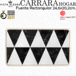 Fuente rectangular pequeña Vista Alegre CARRARA hogar marmol