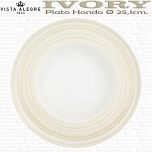 IVORY Vista Alegre Plato Hondo Porcelana Vista Alegre