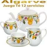 Juego Té Algarve Vista Alegre 27 piezas 12 servicios completos