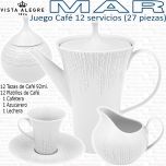 Juego Café 12 servicios (27 piezas) Vista Alegre colección MAR
