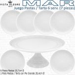 Juego de Pastas / Tarta 6 serv. (7 piezas) Vista Alegre colección MAR