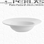 Plato hondo para servir espaguetis Perla Vista Alegre 24cm 443ml Platos para Pasta