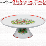 Plato Bandeja Pastas Tarta con Pie Vista Alegre CHRISTMAS MAGIC