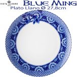 Plato Llano Vista Alegre BLUE MING 27,8 cm Ø