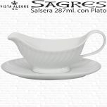 Salsera con Plato SAGRES Vista Alegre Porcelana