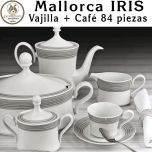 Vajilla con Café IRIS Mallorca Santa Clara Pontesa 84 piezas