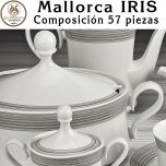 Vajilla completa 57 piezas Santa Clara Pontesa Mallorca IRIS