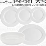 Vajilla Perlas Vista Alegre 20 piezas