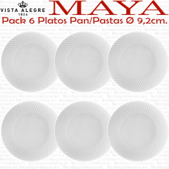 Vista Alegre MAYA pack 6 Platos Pan Pastas 9,2cm