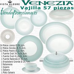 Vajilla VENEZIA Vista Alegre Completa 56 piezas