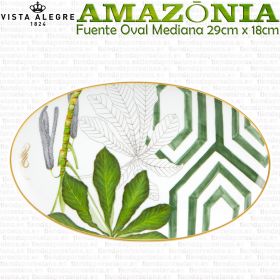 Fuente Oval Pequeña 29x18cm AMAZONIA Vista Alegre porcelana colección