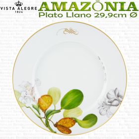 PLATO LLANO 29,9cm Ø Vista Alegre AMAZONIA piezas sueltas vajilla porcelana