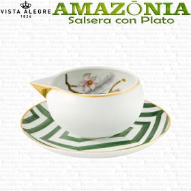 Salsera con Plato Vista Alegre AMAZONIA piezas sueltas vajilla colección