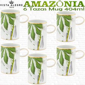 Juego 6 Tazas Mug desayuno Vista Alegre AMAZONIA