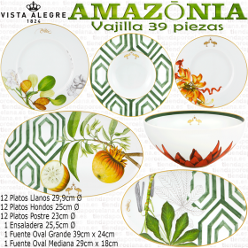 Vajilla Amazonia 39 piezas Vista Alegre