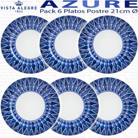 AZURE LUX Vista Alegre Corte Ingles pack 6 Platos Llanos