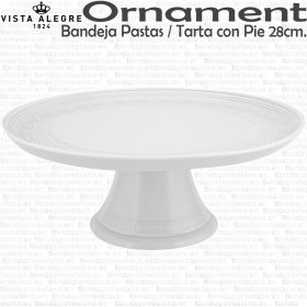 ORNAMENTS Plato bandeja Pastas con Pie 