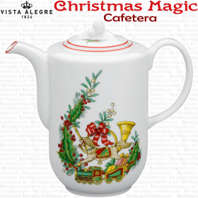 Cafetera de Navidad decoración Christmas Magic colección Vista Alegre