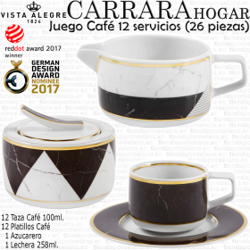 Carrara marmol Servicios Café Vista Alegre colección