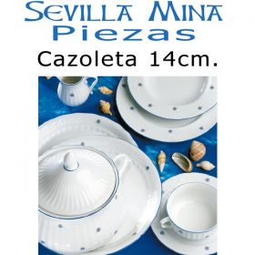 Cazoleta 14cm. Vajillas Santa Clara Sevilla Mina