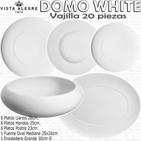 Domo White vajilla Vista Alegre 20 piezas servicios de mesa