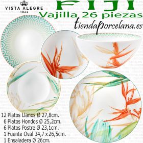 Vajilla FIJI 26 piezas Vista Alegre