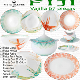 Vajilla FIJI 67 piezas Vista Alegre