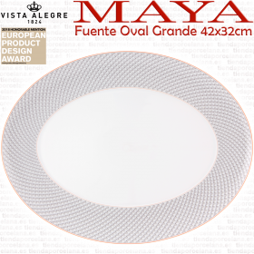 Fuente Oval Grande 42x32cm. Vista Alegre MAYA
