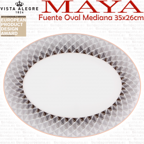 Fuente Oval Mediana 35x26cm Vista Alegre MAYA