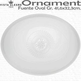 ORNAMENT Fuente Ovalada Grande Vista Alegre Porcelana