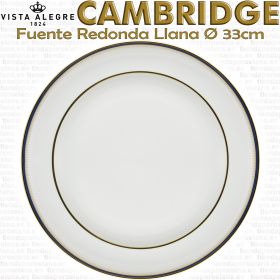 Fuente Redonda Llana 28,2cm Ø Vista Alegre CAMBRIDGE