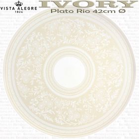 IVORY Plato Rio 42cm Vista Alegre Bandeja Centro de Mesa 