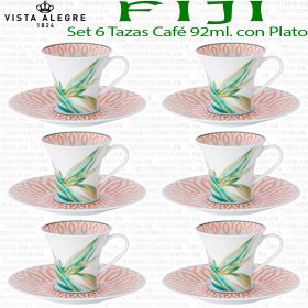 Tazas Cafe con plato Vista Alegre FIJI