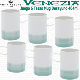 Pack 6 Tazas Mug Desyuno Vista Alegre VENEZIA