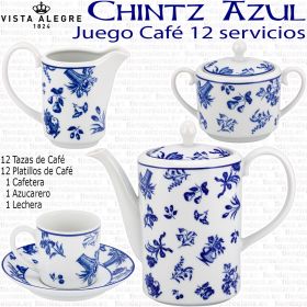 CHINTZ Vista Alegre Juego de Café moderno 12 servicios 27 piezas