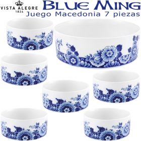 Juego de Macedonia Vista Alegre BLUE MING