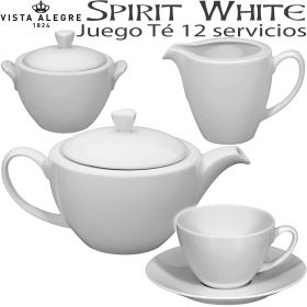 Spirit White Blanco Juego Té Vista Alegre