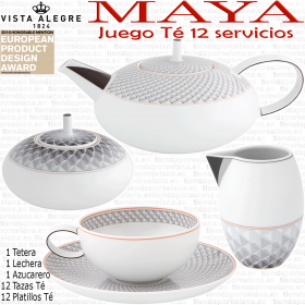 Juego Té MAYA Vista Alegre 12 servicios 27 piezas